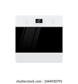 Oven. Flat design. Vector illustration isolated on white background