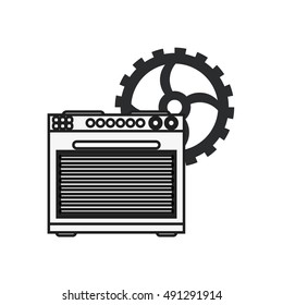 oven and gear  icon