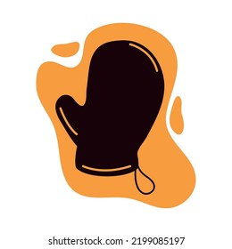 Oven Glove Icon Flat Vector