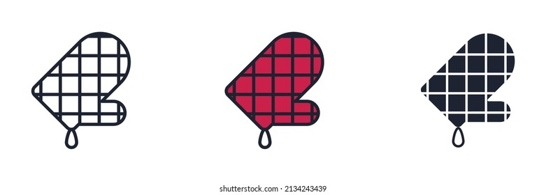 oven glove icon symbol template for graphic and web design collection logo vector illustration