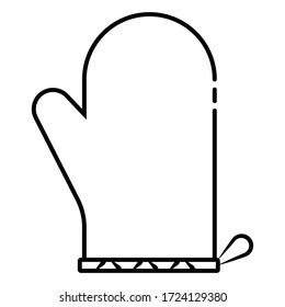 Oven glove icon vector illustration