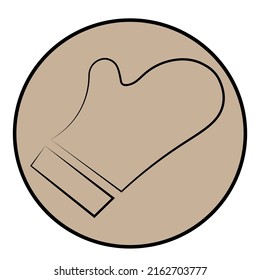 Oven gloves icon. Symbol, logo illustration