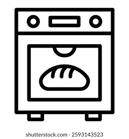 Oven Glyph Icon Design For Personal nad Commercial Use