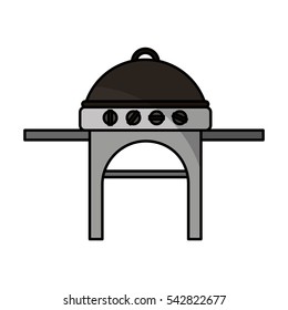 oven grill bbq icon vector illustration design