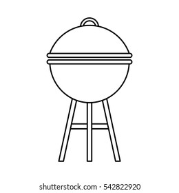 oven grill bbq icon vector illustration design