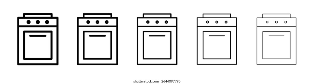 Oven icon concept. graphic design, logo, Web, UI.