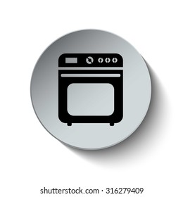 Oven icon. Cooking icon. Vector Illustration. 