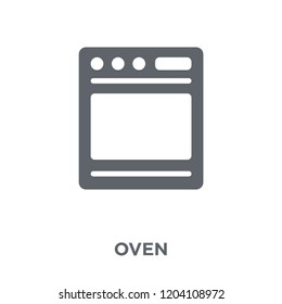 Oven icon. Oven design concept from Electronic devices collection. Simple element vector illustration on white background.