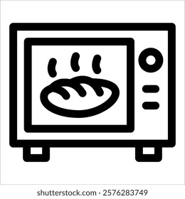 Oven Icon Element For Design