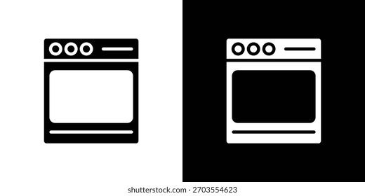 Ofen Symbol Illustration doodle. Flache Illustration, Vektorsatz