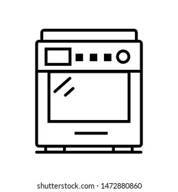 Oven icon isolated on white background.