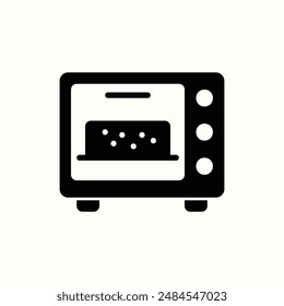oven icon, isolated icon theme bakery