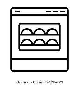 Oven Icon Logo Design Vector Template Illustration Sign And Symbol Pixels Perfect