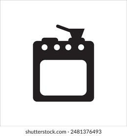diseño de Vector de logotipo de icono de horno