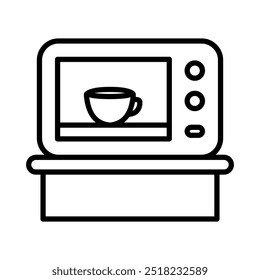 oven icon. Mug in oven icon