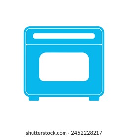 Icono de horno sobre fondo blanco. Ilustración vectorial en estilo plano de moda