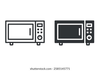 Oven icon on white background. Vector art image illustration, isolated on white background.