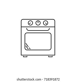 Oven icon on white background