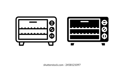 Oven icon set. for mobile concept and web design. vector illustration