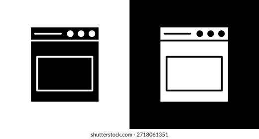 Ícone de forno. Pictograma simples de alta qualidade. Estilo sólido moderno