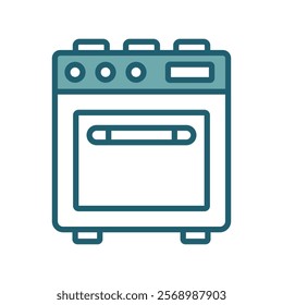 oven icon vector design template simple and clean