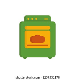 oven icon vector flat design