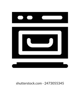 ícono de horno. ícono de glifo de Vector para tu Sitio web, móvil, presentación y diseño de logotipo.