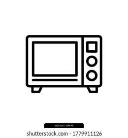 oven Icon Vector Illustration Logo Template 