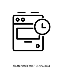 Oven icon vector illustration logo template for many purpose. Isolated on white background.
