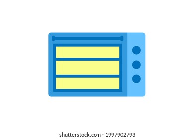 Icono de horno. Signo lineal vectorial, símbolo, logotipo de horno de cocina para el concepto móvil y diseño web. Icono para el sitio web de la tienda de electrodomésticos, gadgets y electrónica.