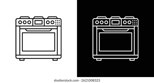 Vetor de ícone de forno para web e aplicativo móvel