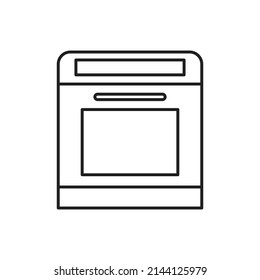 oven icon for website, symbol, presentation 