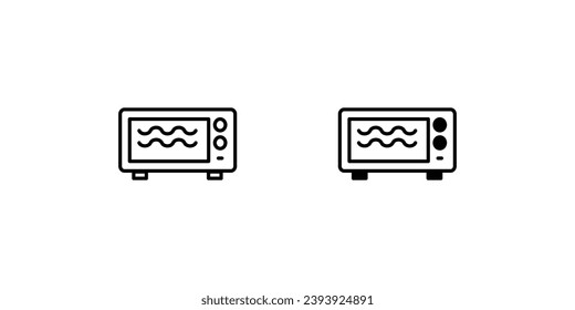 oven icon with white background vector stock illustration