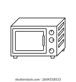 oven icon with white background vector stock illustration