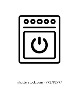 Oven illustration, vector