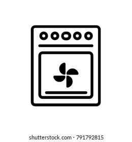 Oven illustration, vector