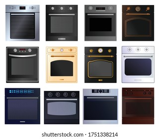 Oven isolated cartoon set icon.Vector illustration illustration electric stove on white background .Cartoon vector set icon oven .
