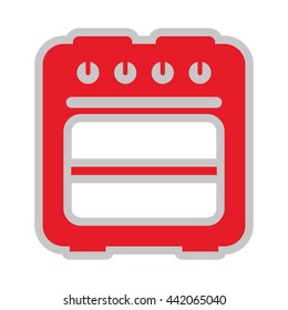 oven isolated icon design