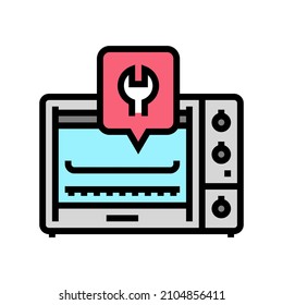oven kitchen repair color icon vector. oven kitchen repair sign. isolated symbol illustration