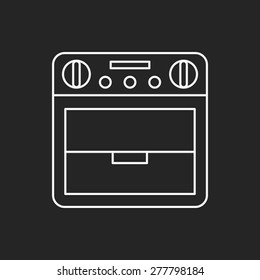 oven line icon