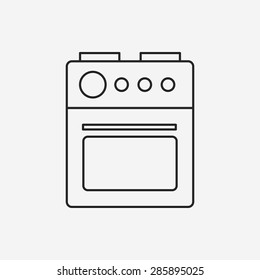 oven line icon