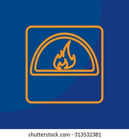 oven line icon