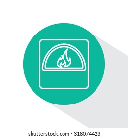 oven line icon