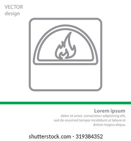 oven line icon