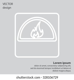oven line icon