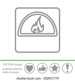 oven line icon