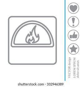 oven line icon