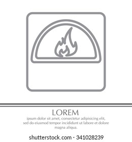 oven line icon