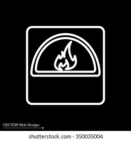 oven line icon