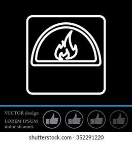 oven line icon